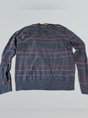 Vintage Banana Republic Navy Striped Wool Sweater